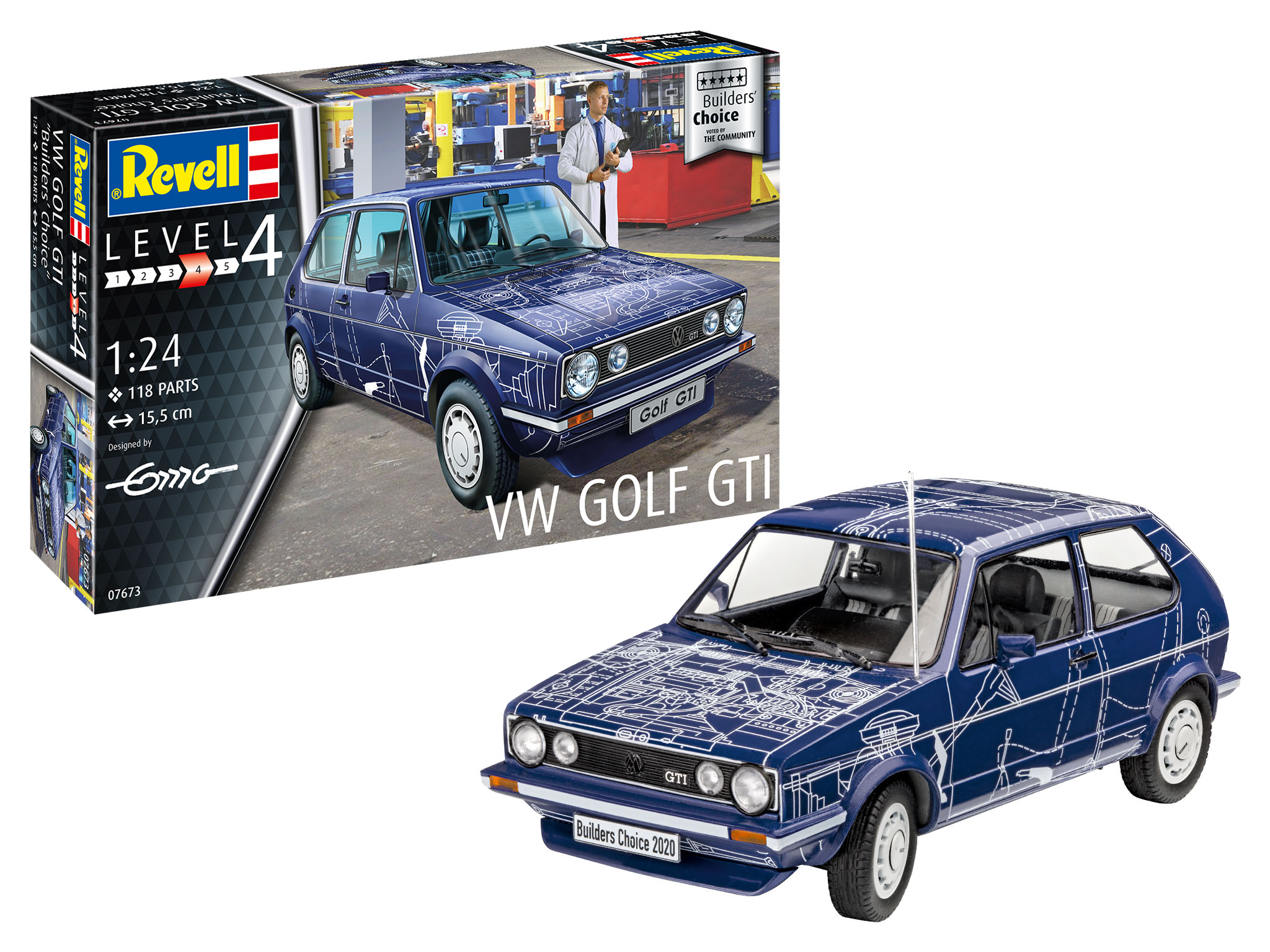 ModelSet auto 67673 - VW Golf Gti "Builders Choice" (1:24)