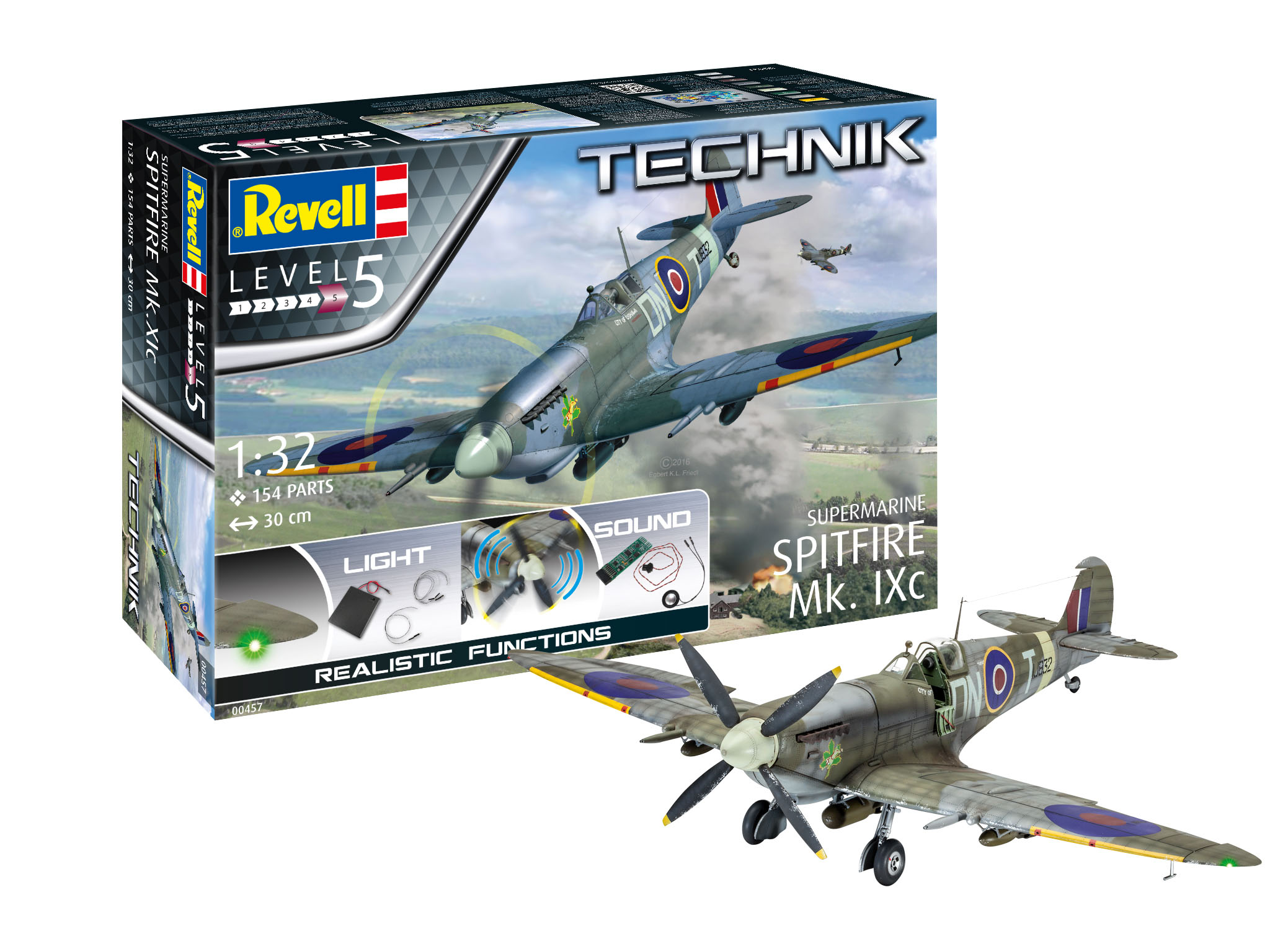 Plastic ModelKit TECHNIK letadlo 00457 - Supermarine Spitfire Mk.Ixc (1:32)