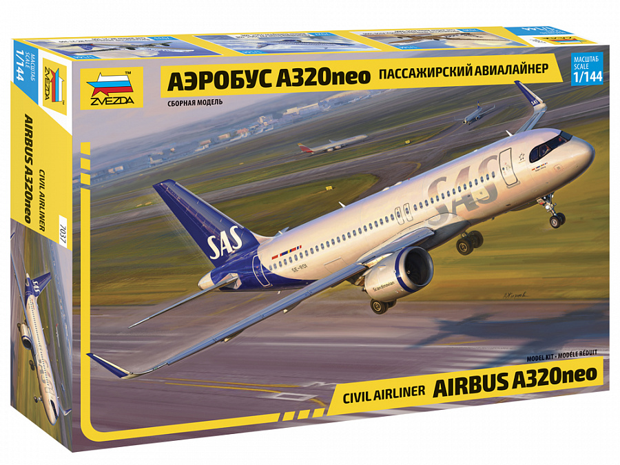 1/144 Civil Airliner Airbus A320 neo - Zvezda