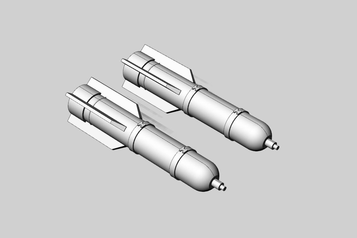 1/48 M26 flare (2pcs) Resin ser of U.S. WWII flares