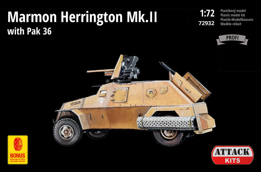 1/72 Marmon Herrington Mk.II with Pak 36 (PE exterior, resin interior plus alternative wheels)