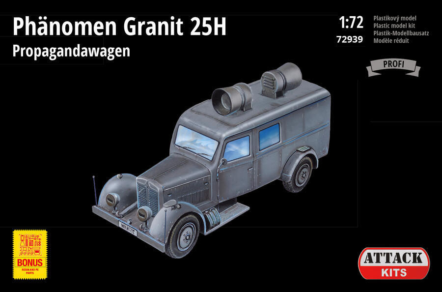 1/72 Phänomen Granit 25H Propagandawagen (PE exterior set, resin details including full interior)