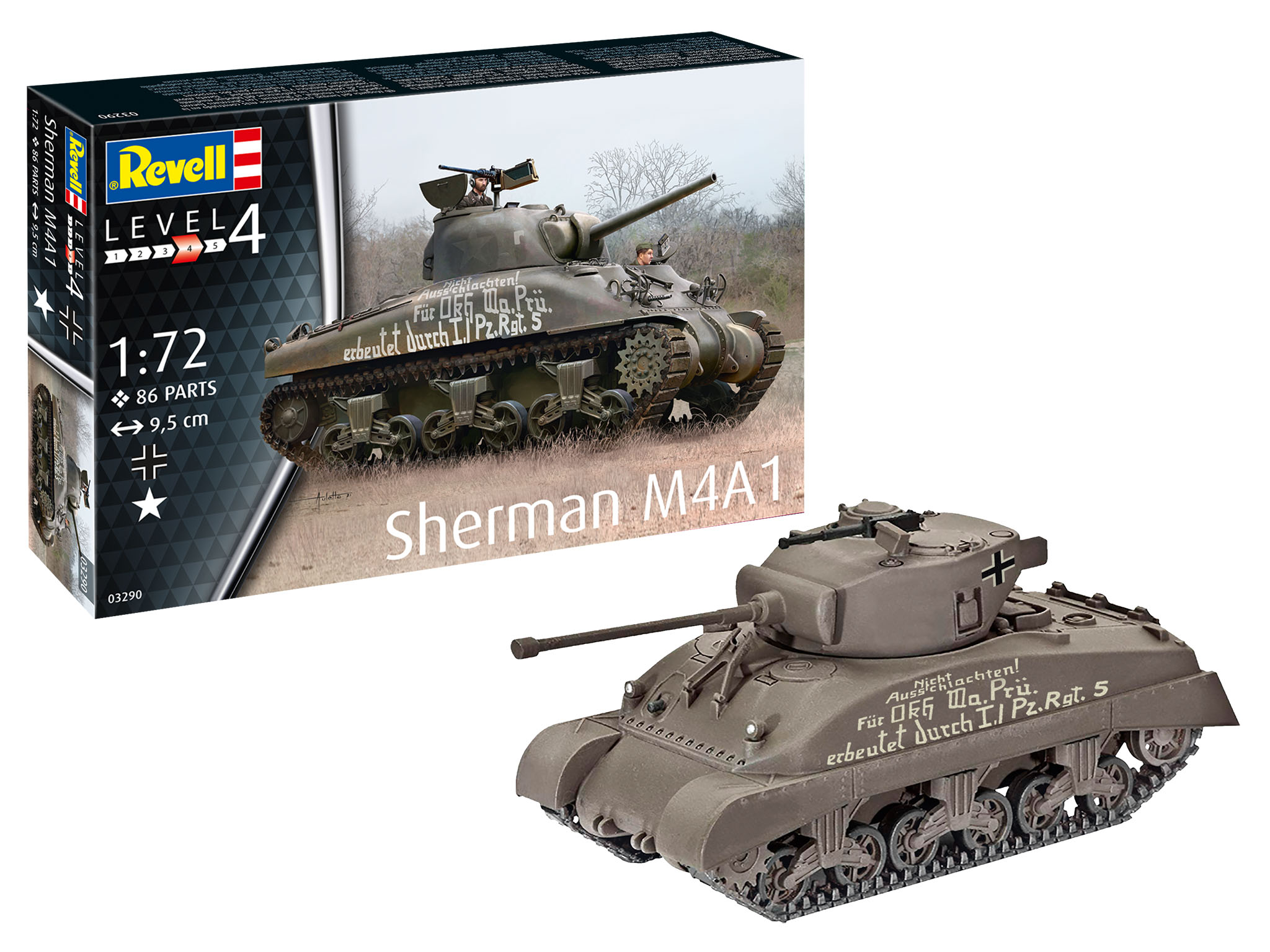 1/72 Sherman M4A1 - Revell