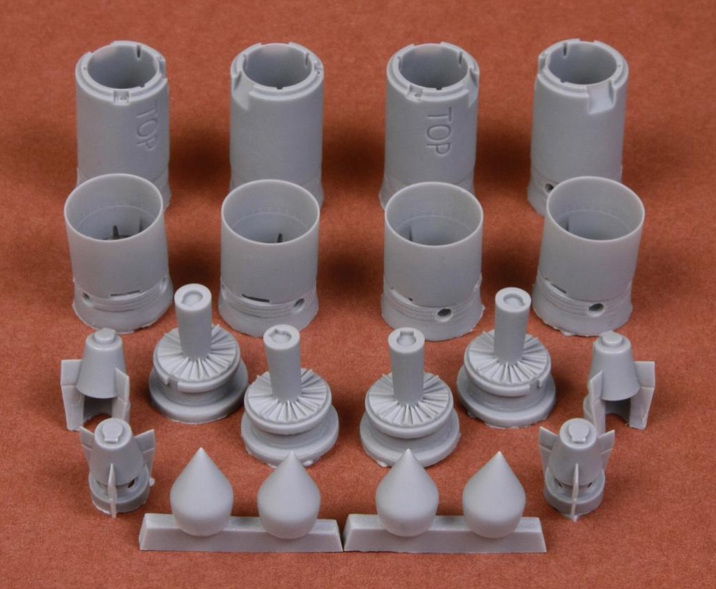 1/48 B-58 Hustler seamless engine intakes for Revell/Monogram kit