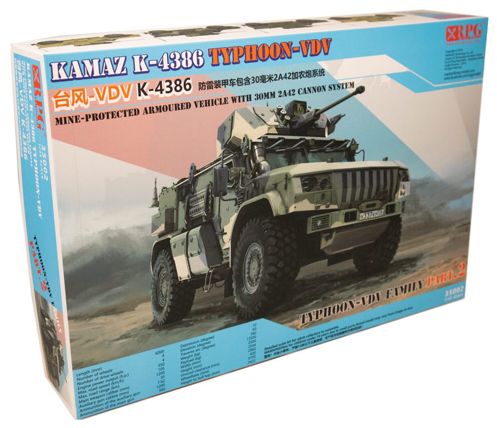 1/35 KAMAZ K-4386 Typhoon-VDV with 30 mm 2A42 cannon system - RPG Model