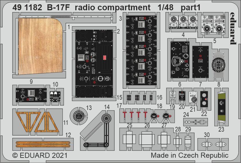 1/48 B-17F radio compartment for HKM kit