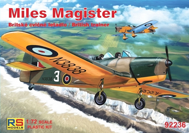 Plastikový model letadla 1/72 Miles Magister 4 decal v. for GB, Portugal, Australia, New Zealand