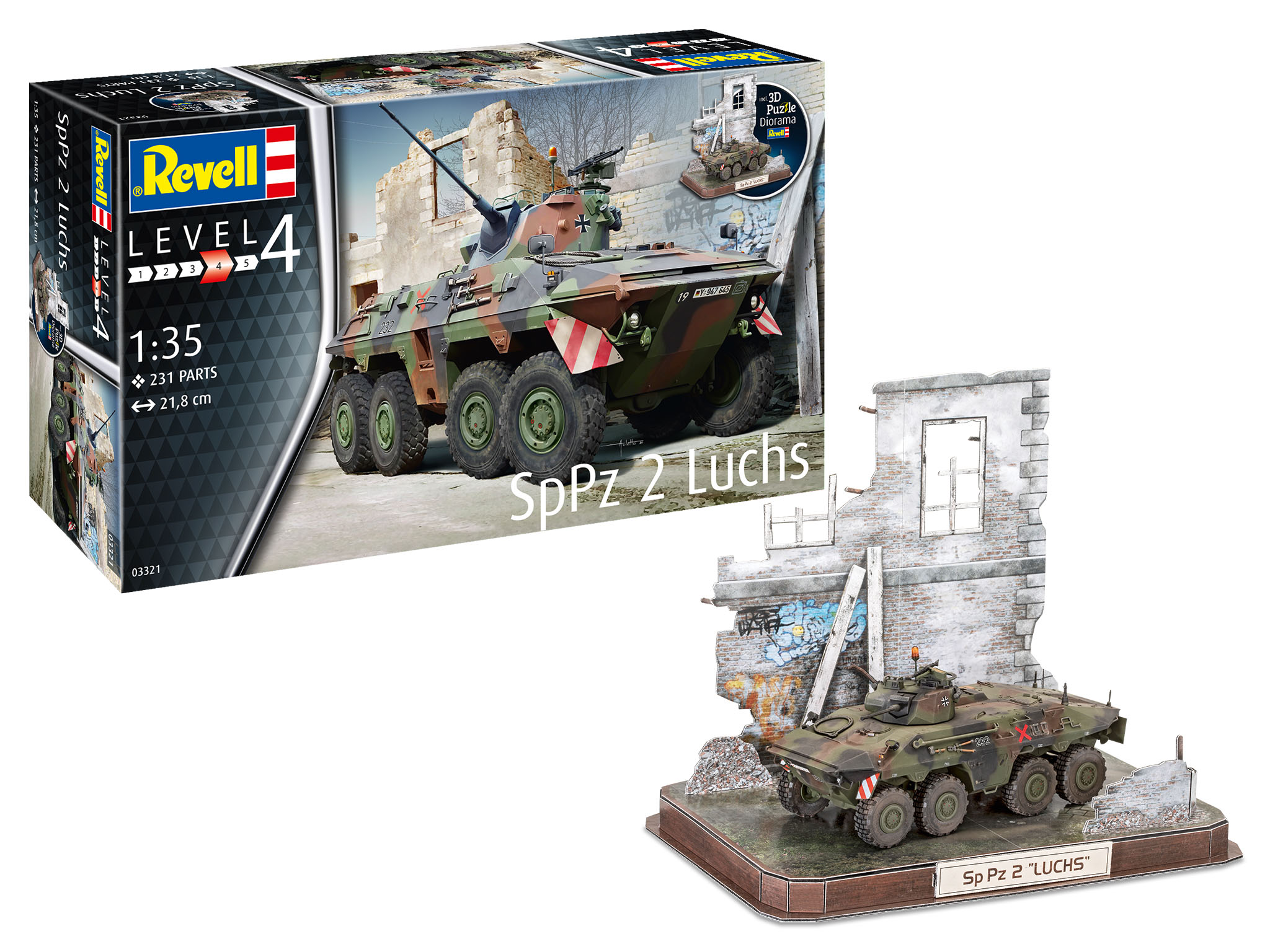 1/35 SpPz2 Luchs and 3D Puzzle Diorama - Revell