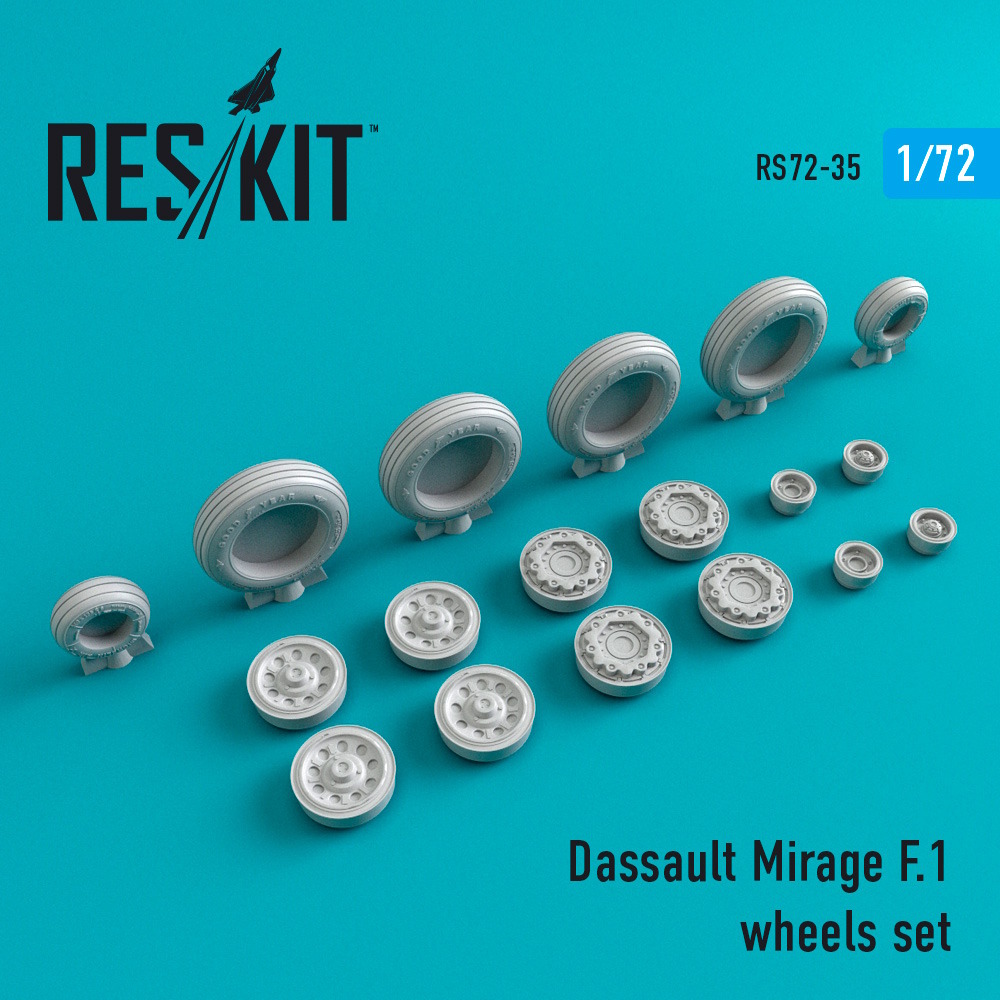 1/72 Mirage F.1 wheels set