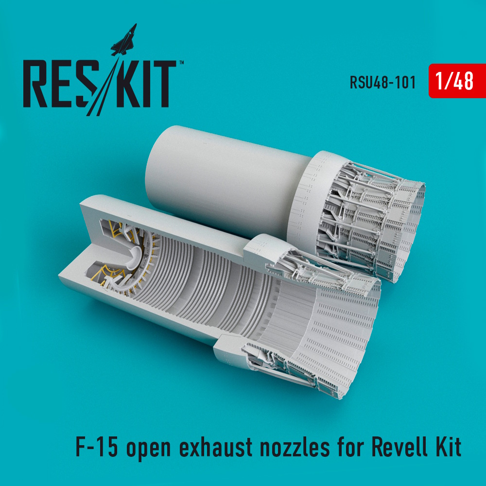 1/48 F-15 open exhaust nozzles  for Revell Kit