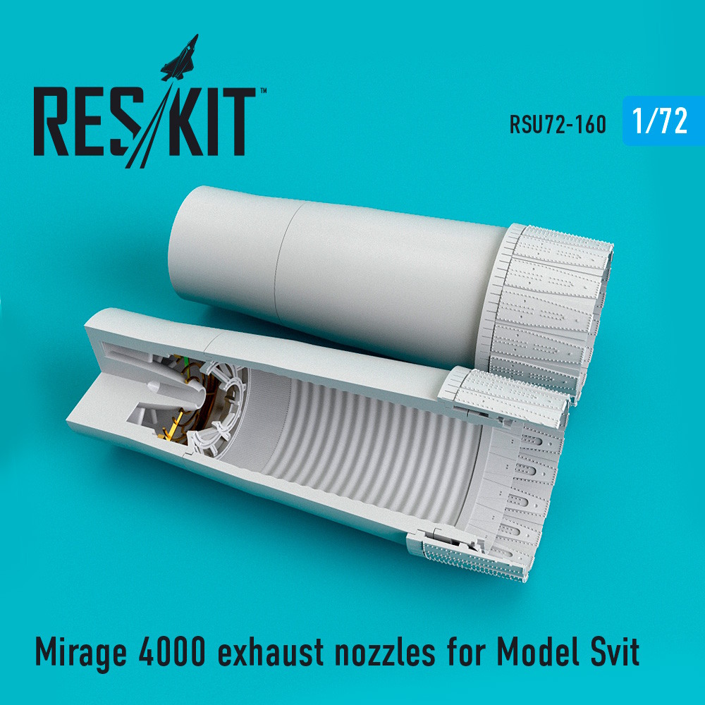 1/72 Mirage 4000 exhaust nozzles for Model Svit