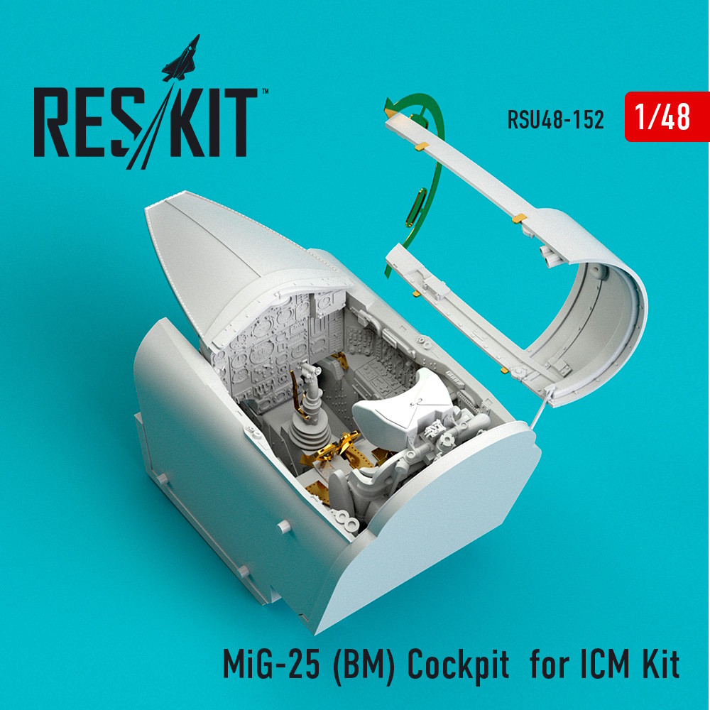 1/48 MiG-25 (BM) Cockpit for ICM Kit