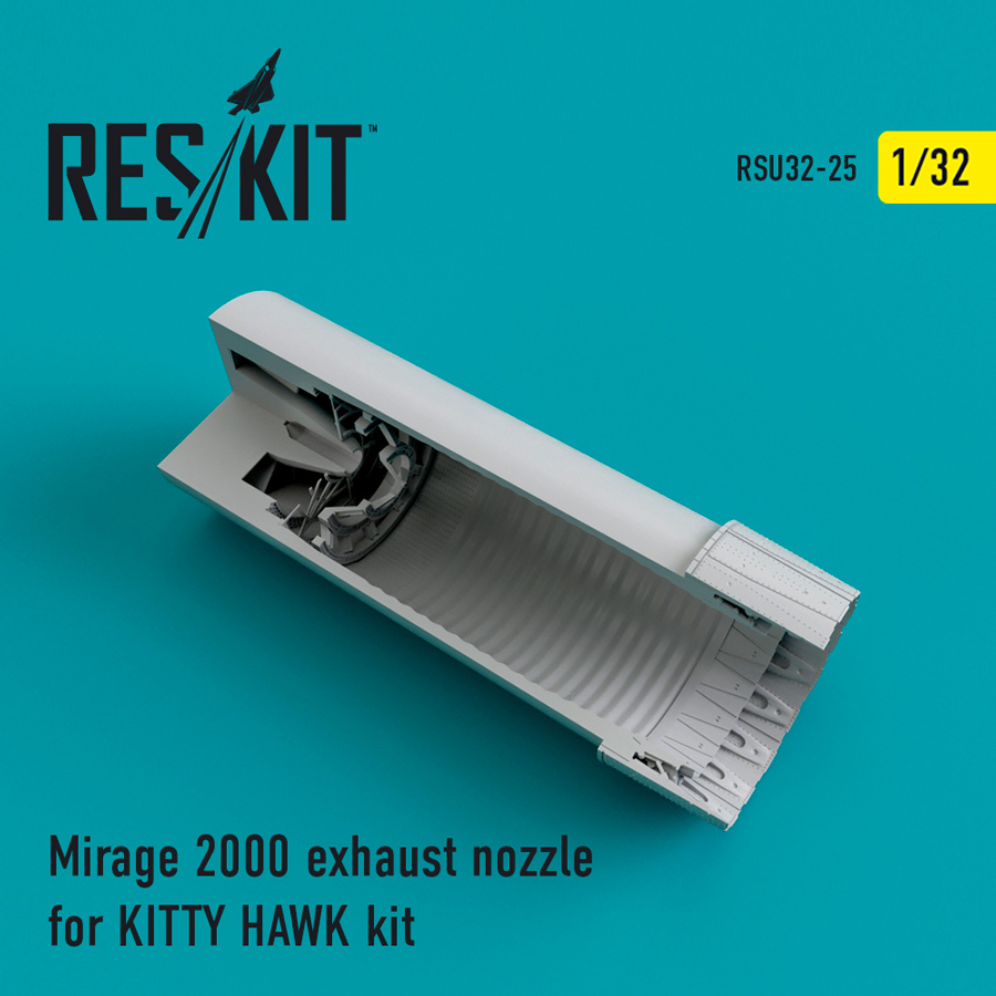 1/32 Mirage 2000 exhaust nozzles for KITTY HAWK KIT