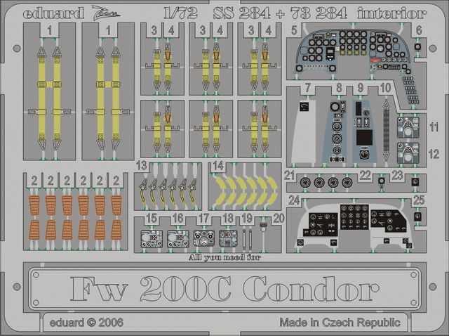 1/72 Fw 200C Condor interior for REVELL kit