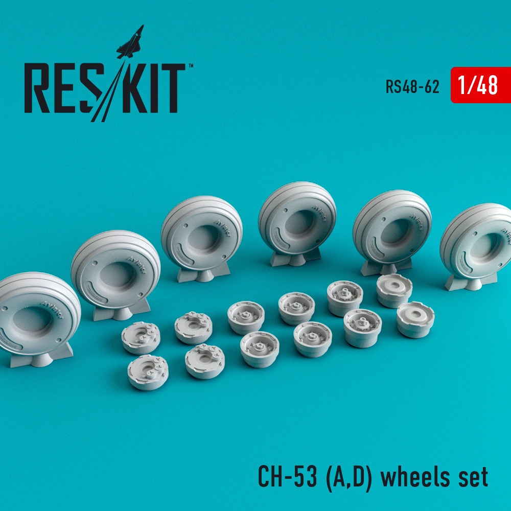 1/48 CH-53 (A,D) wheels set