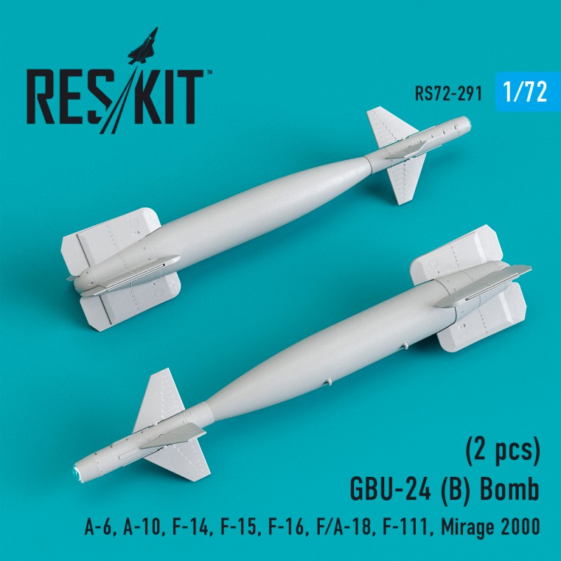 1/72 GBU-24 (B) Bomb (2 pcs) A-6, A-10, F-14, F-15, F-16, F/A-18, F-111, Mirage 2000