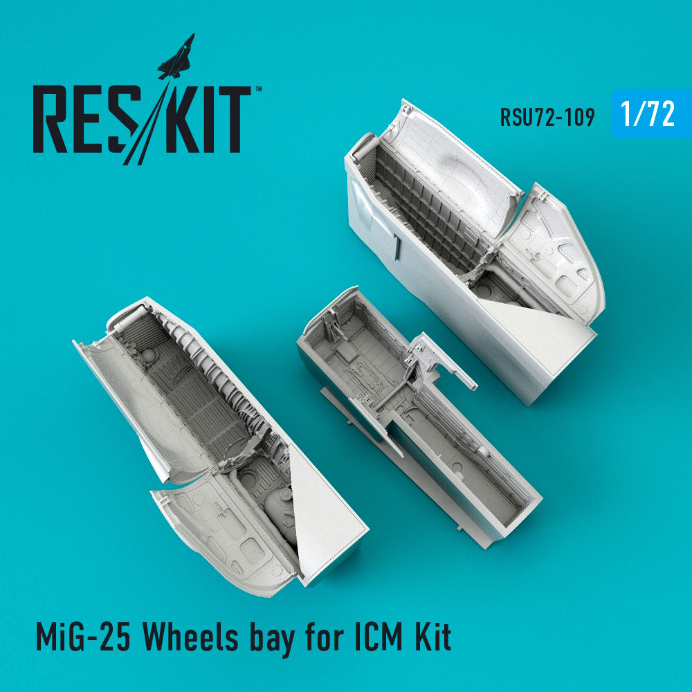 1/72 MiG-25 Wheels bay for ICM Kit 