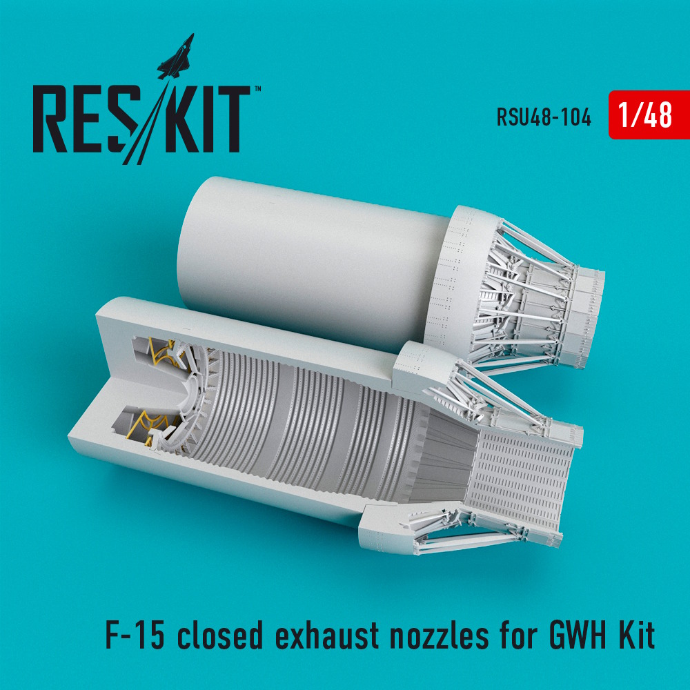 1/48 F-15 closed exhaust nozzles  for  GWH Kit