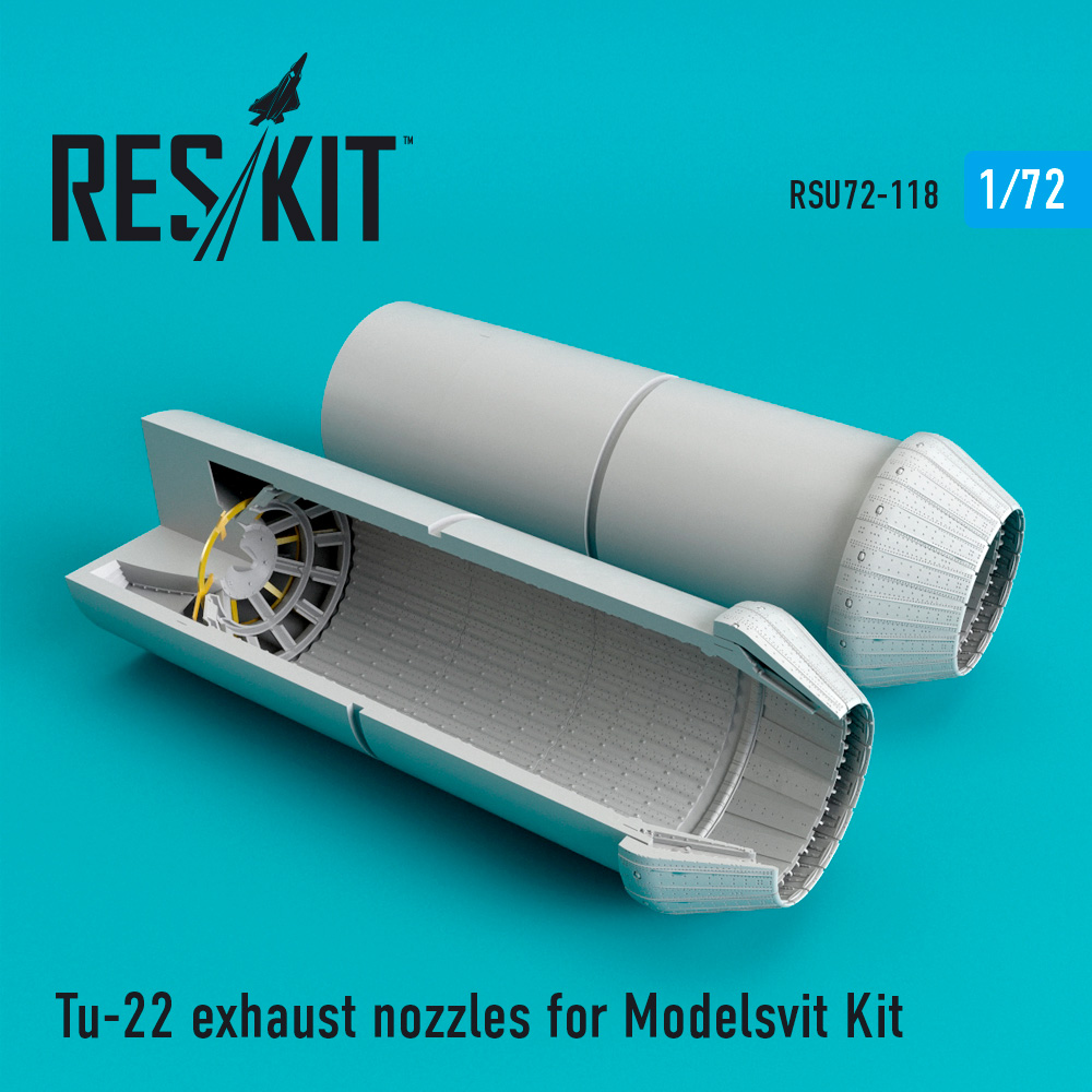 1/72 Tu-22 exhaust nozzles for Modelsvit Kit