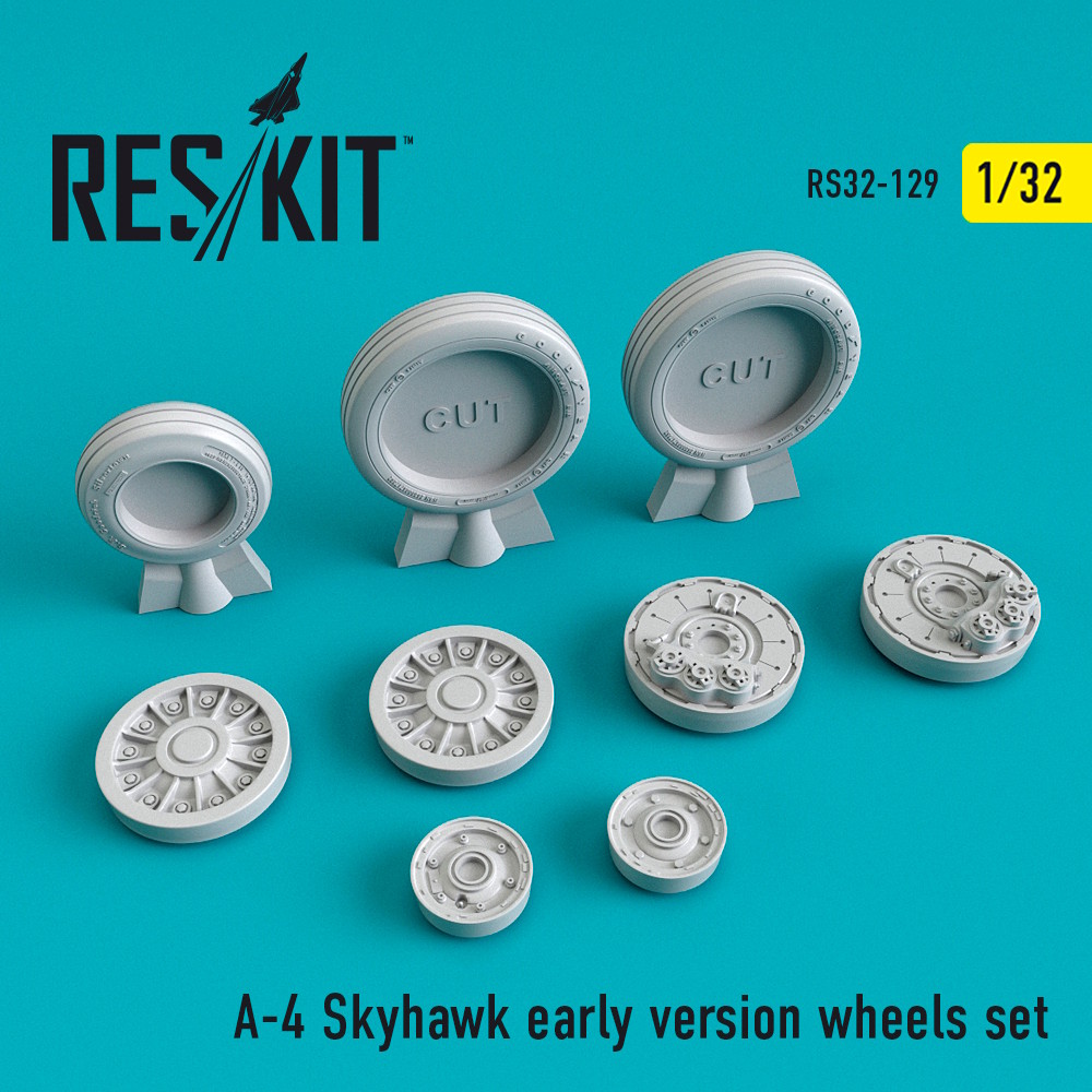 1/32 A-4 Skyhawk early version wheels set