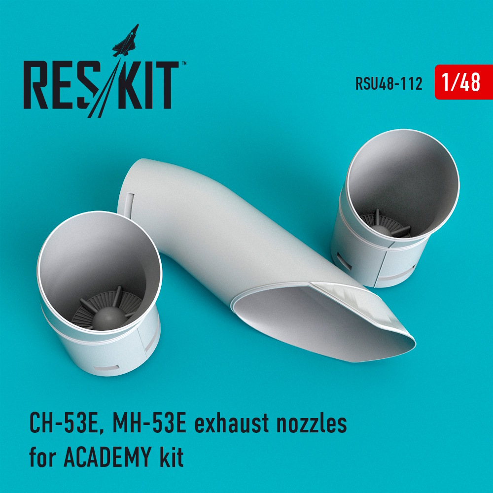 1/48 CH-53E, MH-53E exhaust nozzles for ACADEMY kit 