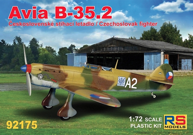 Plastikový model letadla 1/72 Avia B.35.2 4 decal v. for Czech, Slovakia 