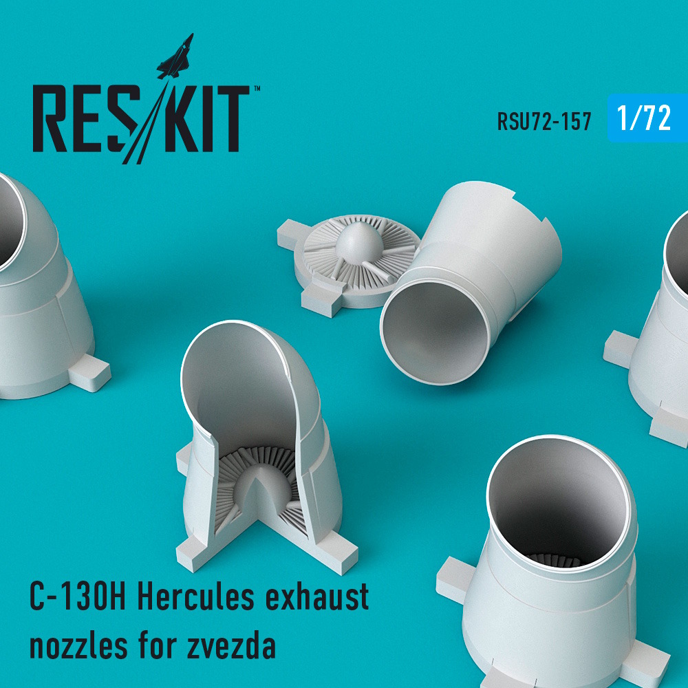 1/72 C-130H Hercules exhaust nozzles for Zvezda Kit