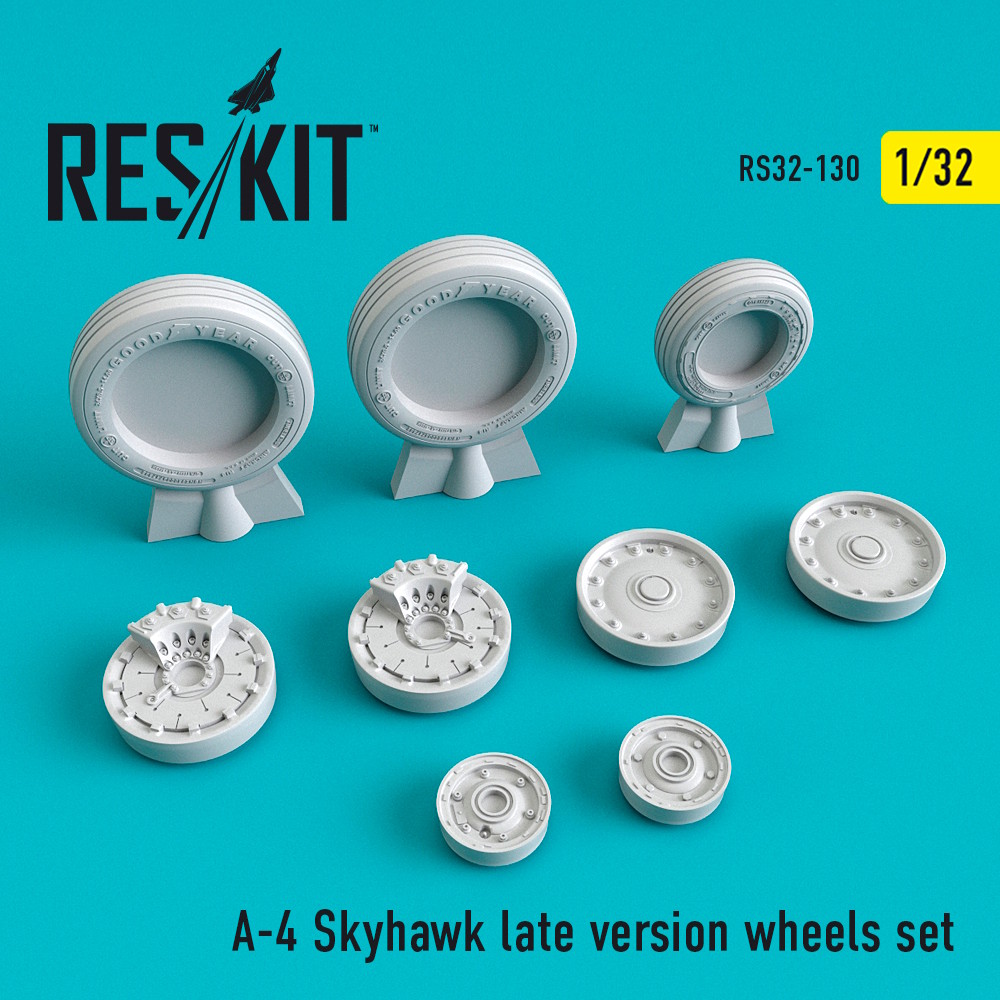 1/32 A-4 Skyhawk late version wheels set