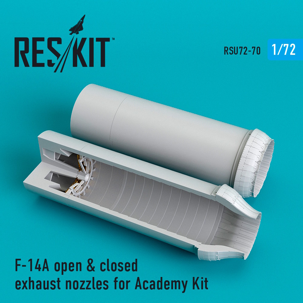 1/72 F-14A open & closed exhaust nozzles for Academy Kit