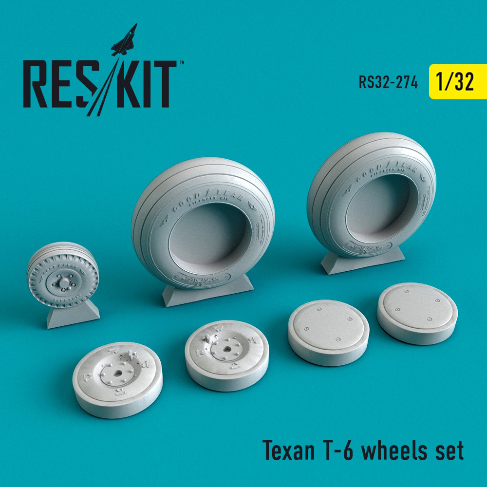 1/32 Texan T-6 wheels set