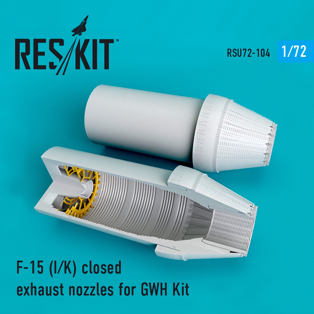 1/72 F-15 (I/K) closed exhaust nozzles for  GWH Kit