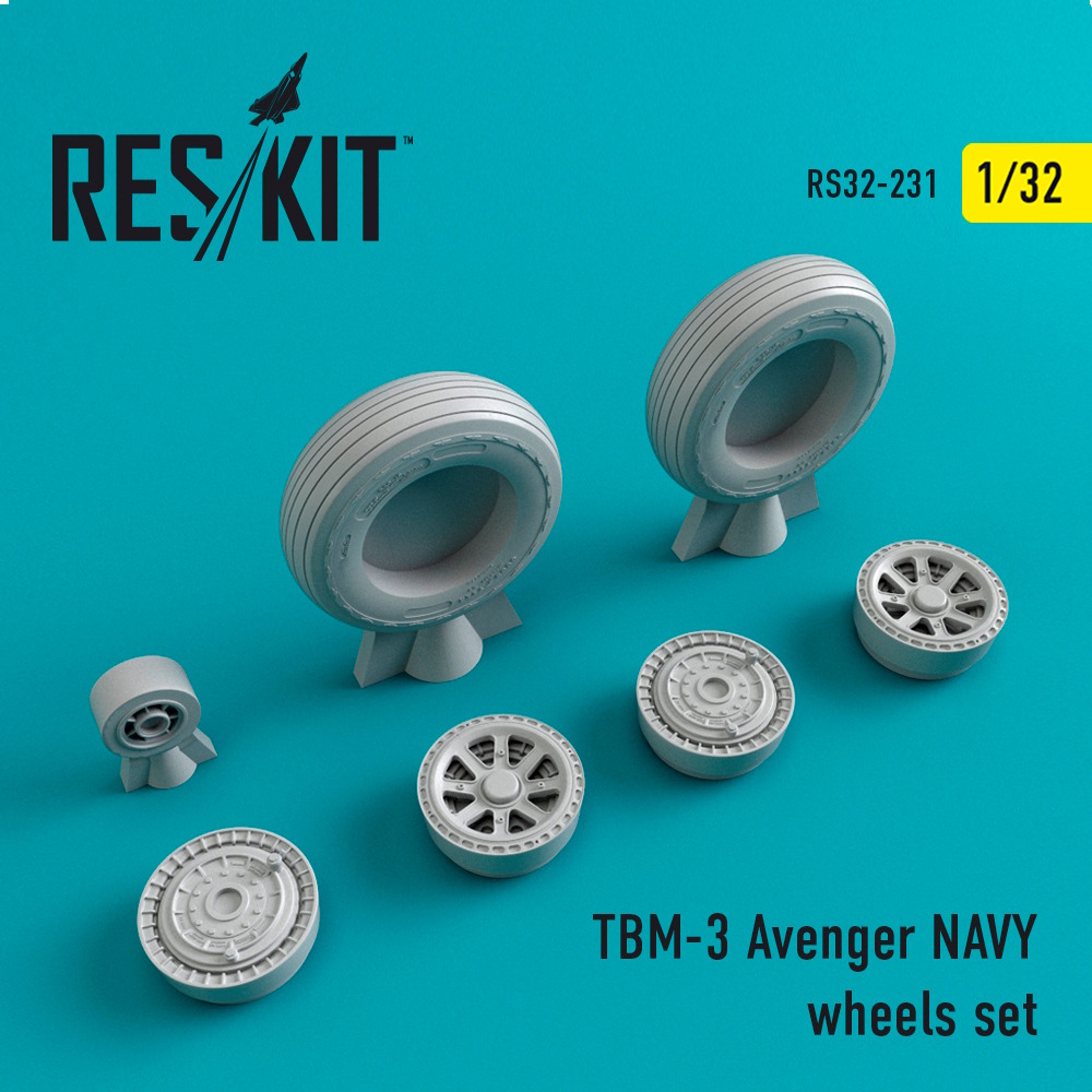 1/32 TBM-3 Avenger NAVY wheels set