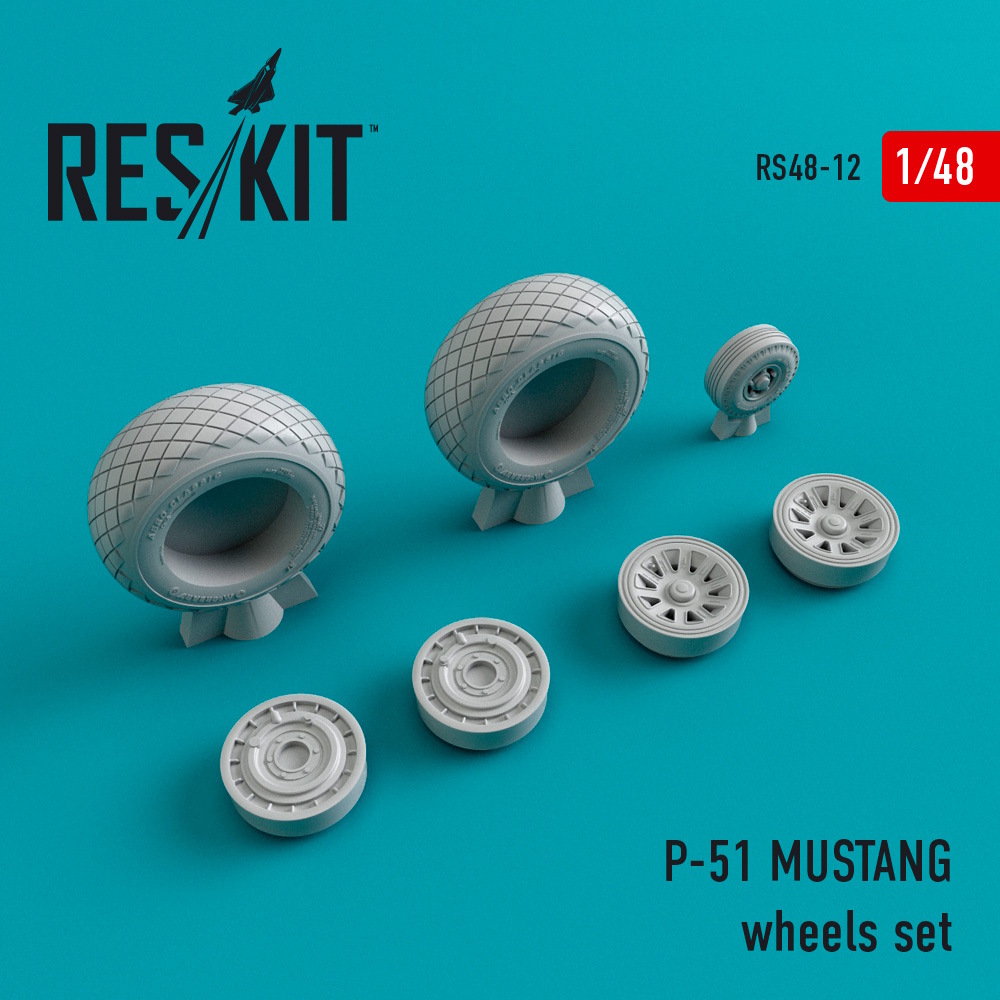 1/48 P-51 MUSTANG wheels set  