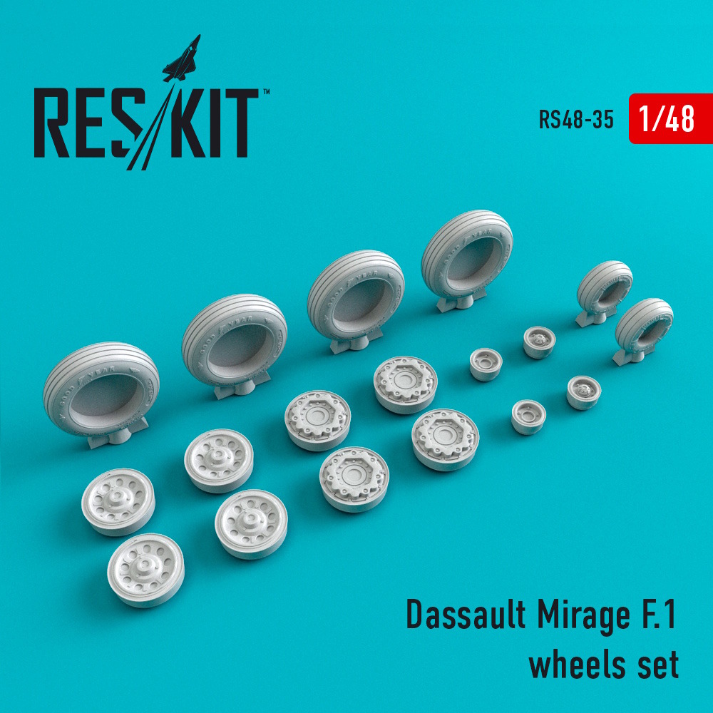 1/48 Mirage F.1 wheels set 