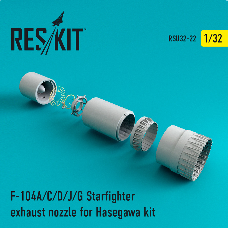 1/32 F-104 Starfighter (A/C/D/J/G) exhaust nozzle for Hasegawa Kit