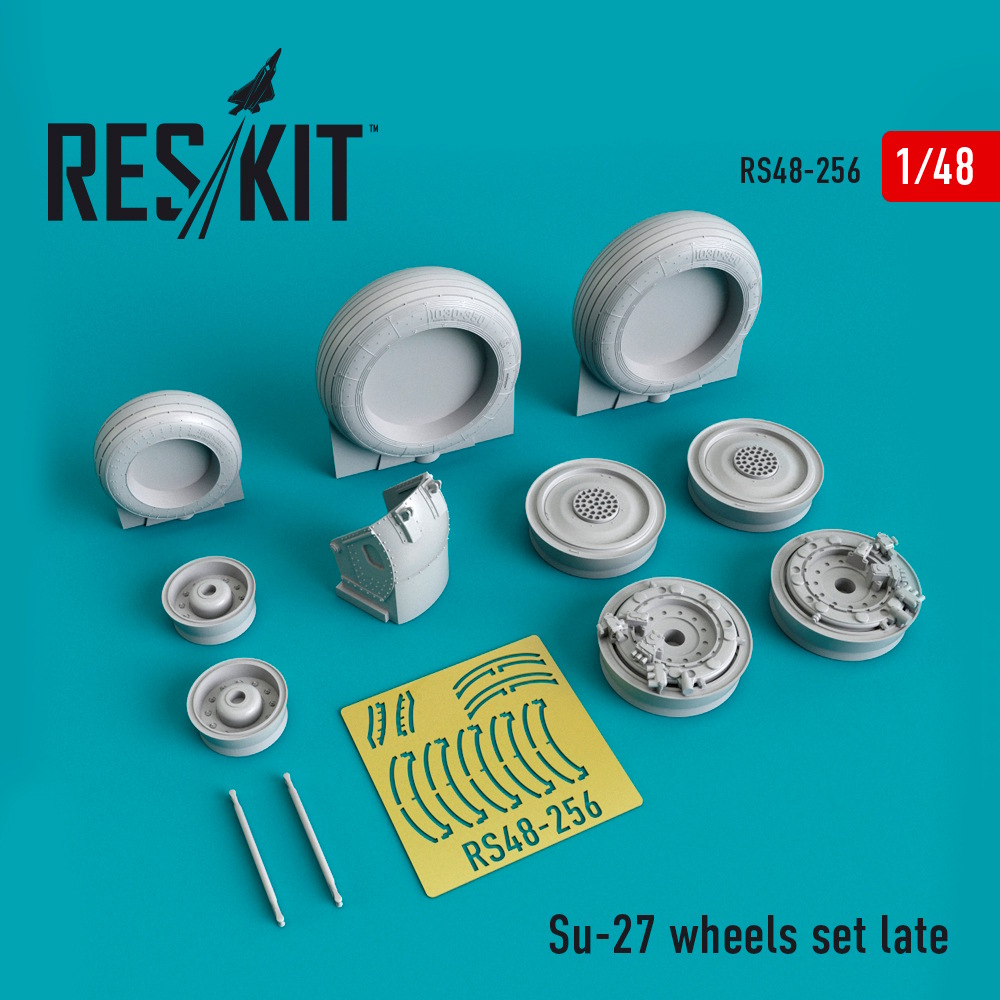 1/48 Su-27 wheels set Late version set 