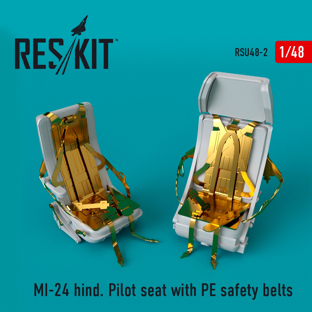 1/48 MI-24 hind. Pilot seat with PE safety belts 