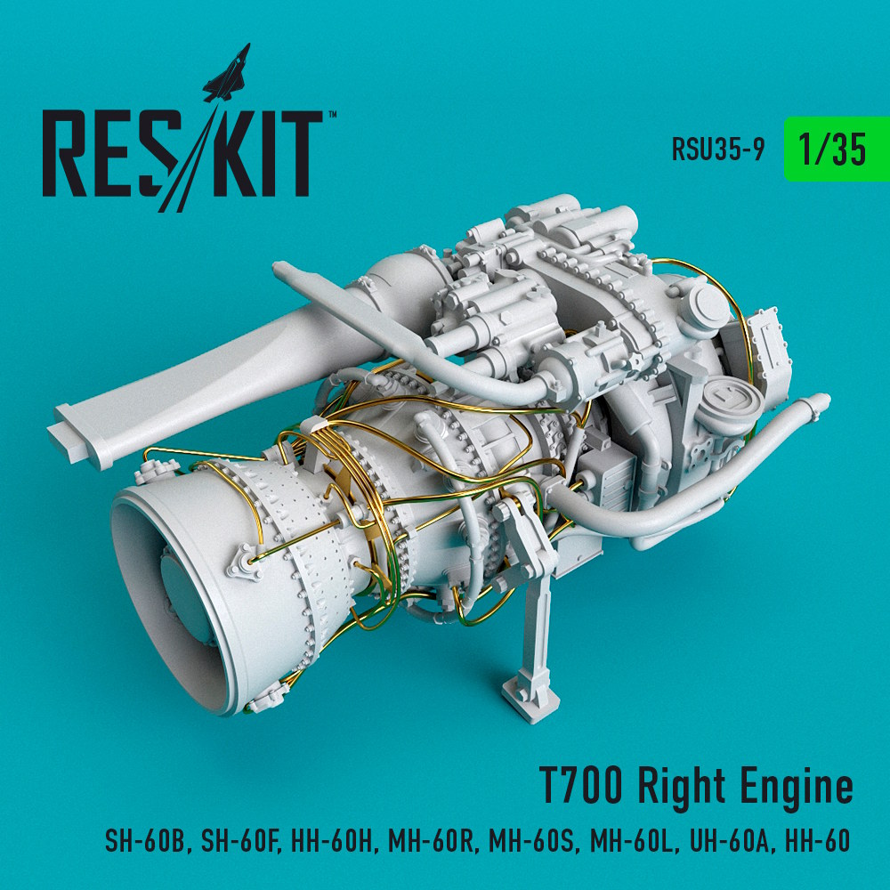 1/35 T700 Right  Engine (SH-60B, SH-60F, HH-60H, MH-60R, MH-60S, MH-60L, UH-60A, HH-60)