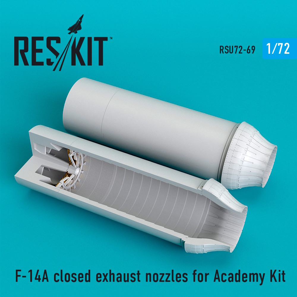 1/72 F-14A closed exhaust nozzles for Academy Kit