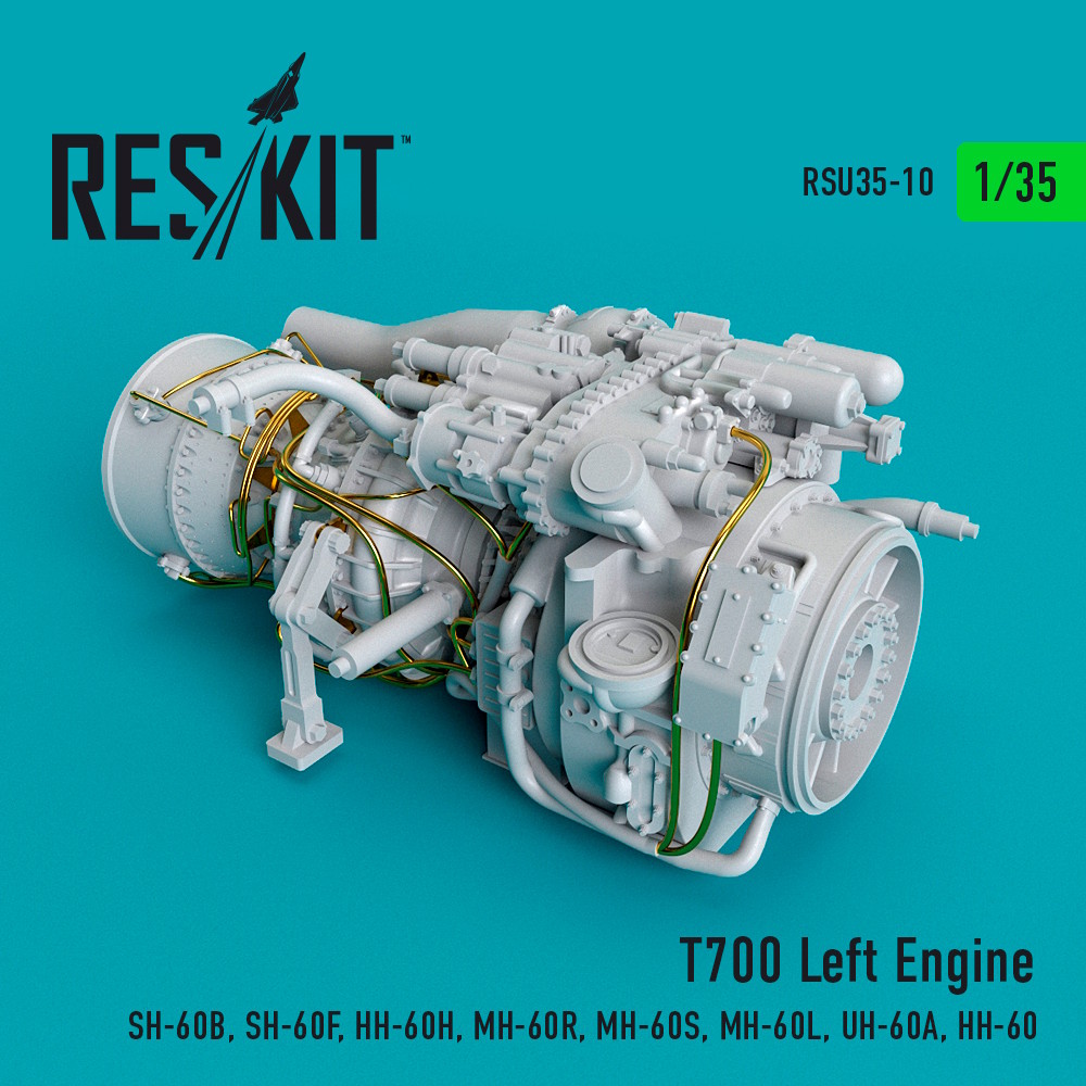 1/35 T700 Left Engine  (SH-60B, SH-60F, HH-60H, MH-60R, MH-60S, MH-60L, UH-60A, HH-60)