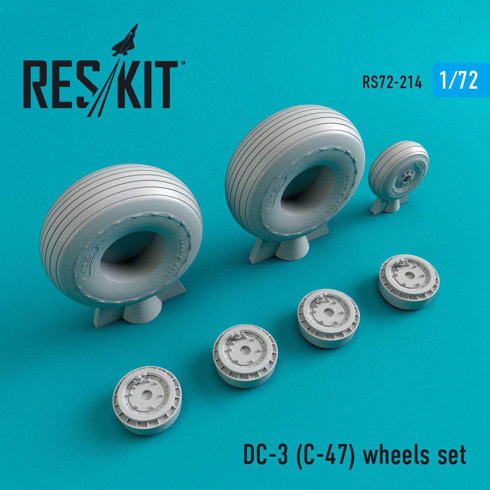 1/72 DC- 3 (C-47) wheels set