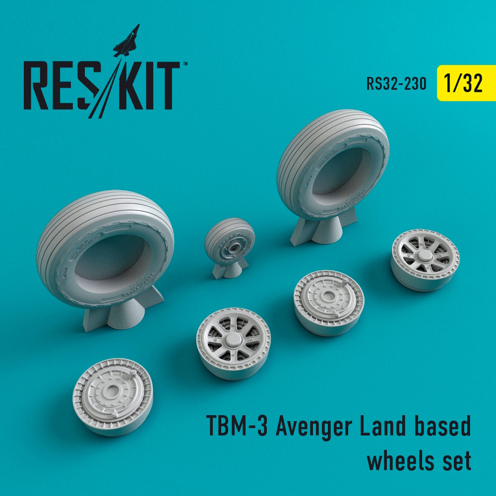 1/32 TBM-3 Avenger Land based wheels set