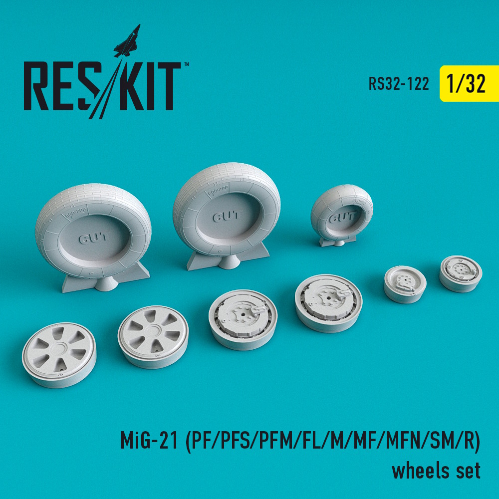 1/32 MiG-21 (PF/PFS/PFM/FL/M/MF/MFN/SM/R) wheels set