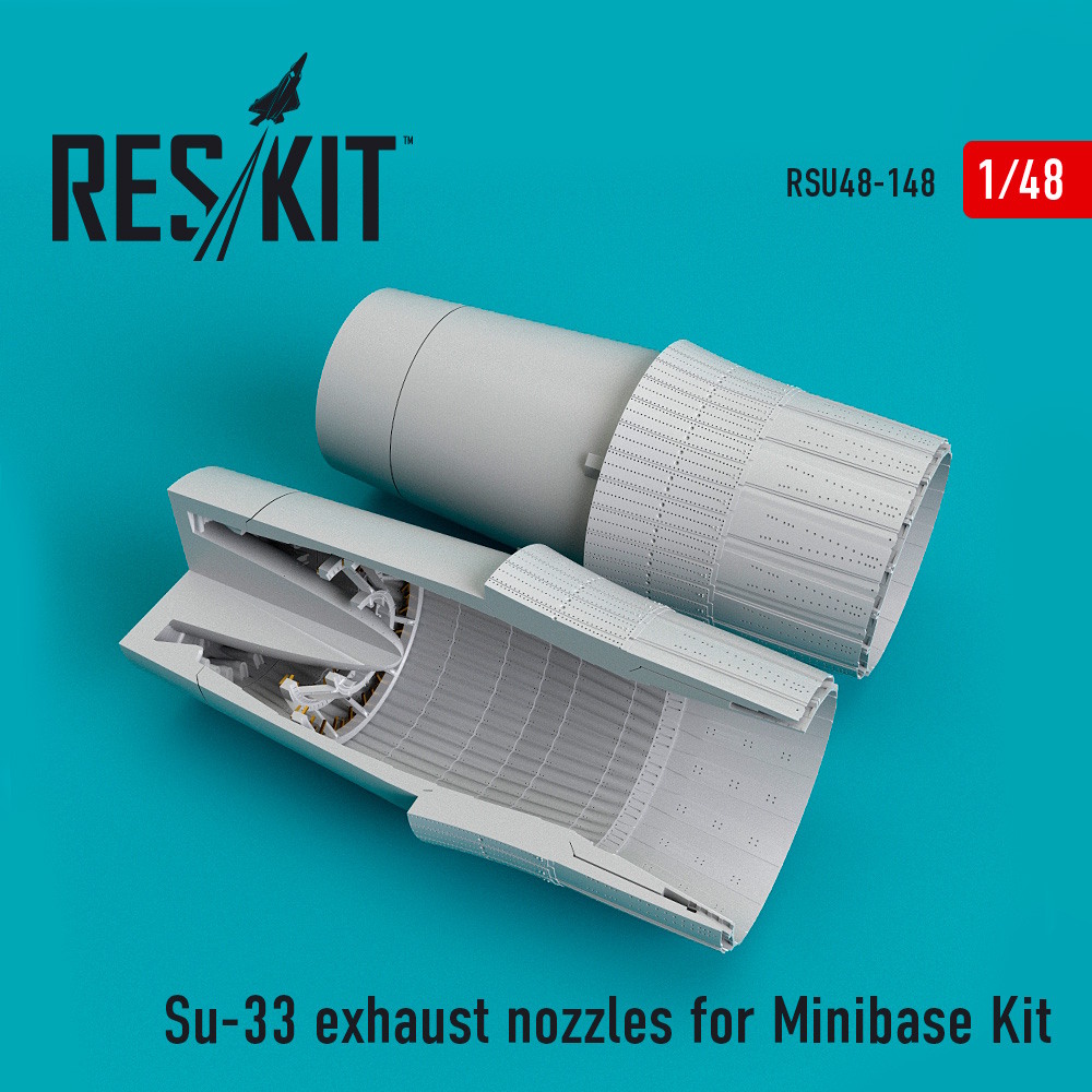 1/48 Su-33 exhaust nozzles for Minibase Kit