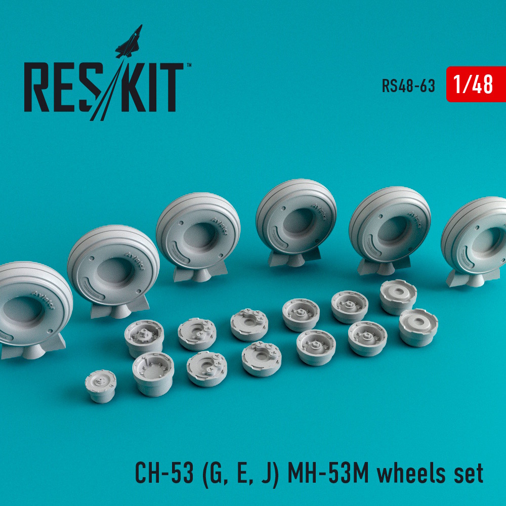 1/48 CH-53 (G, E, J) MH-53M wheels set