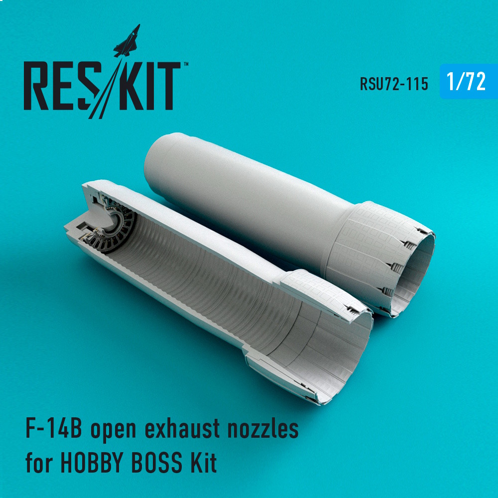 1/72 F-14 (B\D) open exhaust nozzles for HOBBY BOSS Kit