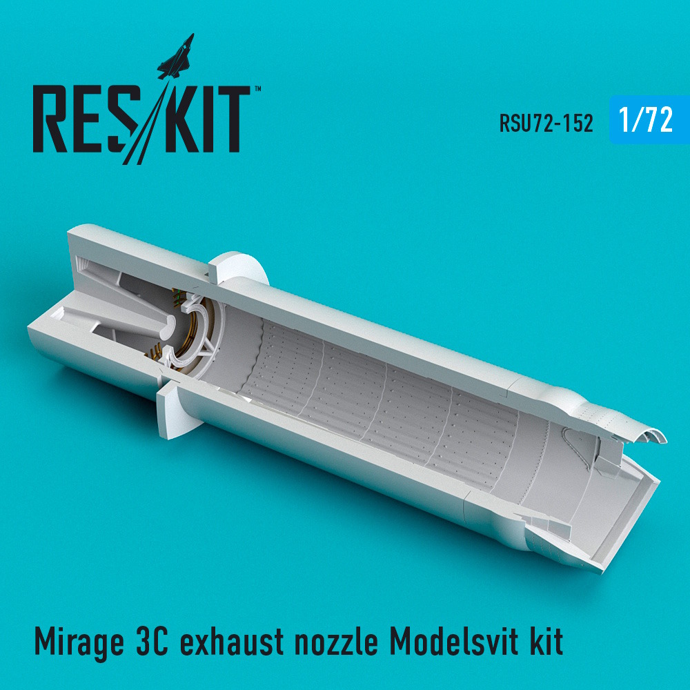 1/72 Mirage 3C exhaust nozzle Modelsvit kit