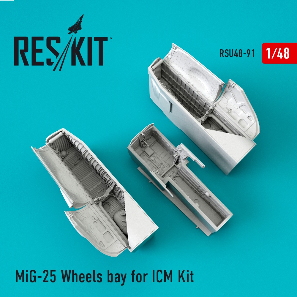 1/48 MiG-25 Wheels bay for ICM Kit 