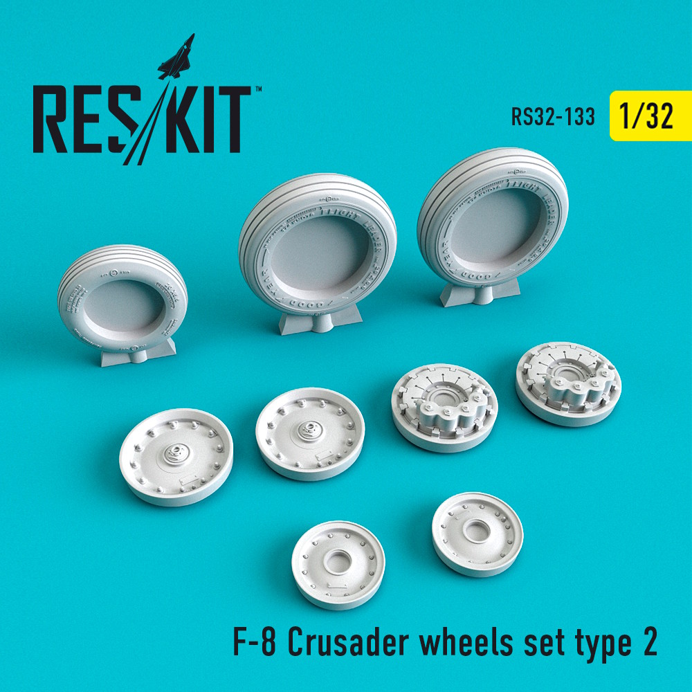 1/32 F-8 Crusader  wheels set type 2