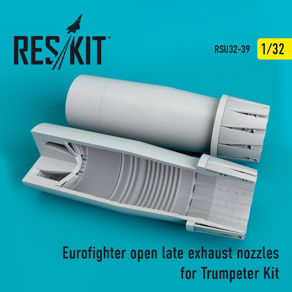 1/32 Eurofighter open (late type) exhaust nozzles for Trumpeter Kit